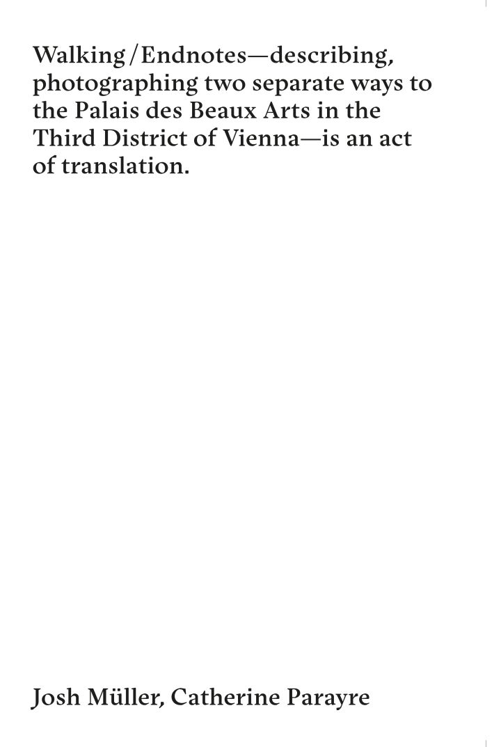Walking / Endnotes